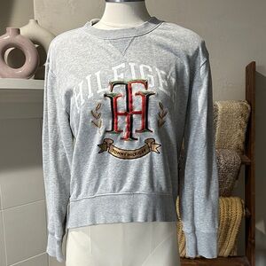 Tommy Hilfiger Light Gray Logo Sweatshirt